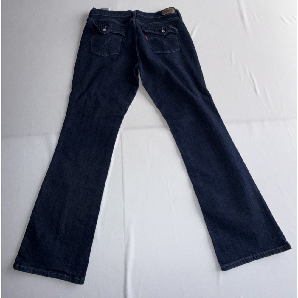 Levis 515 Bootcut Jeans Womens 12M Blue Denim Cotton Blend Mid Rise 5 Pockets - Picture 2 of 10